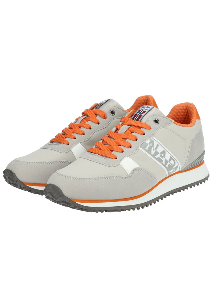 Napapijri Sneaker Lederimitat/Textil Grau/Orange