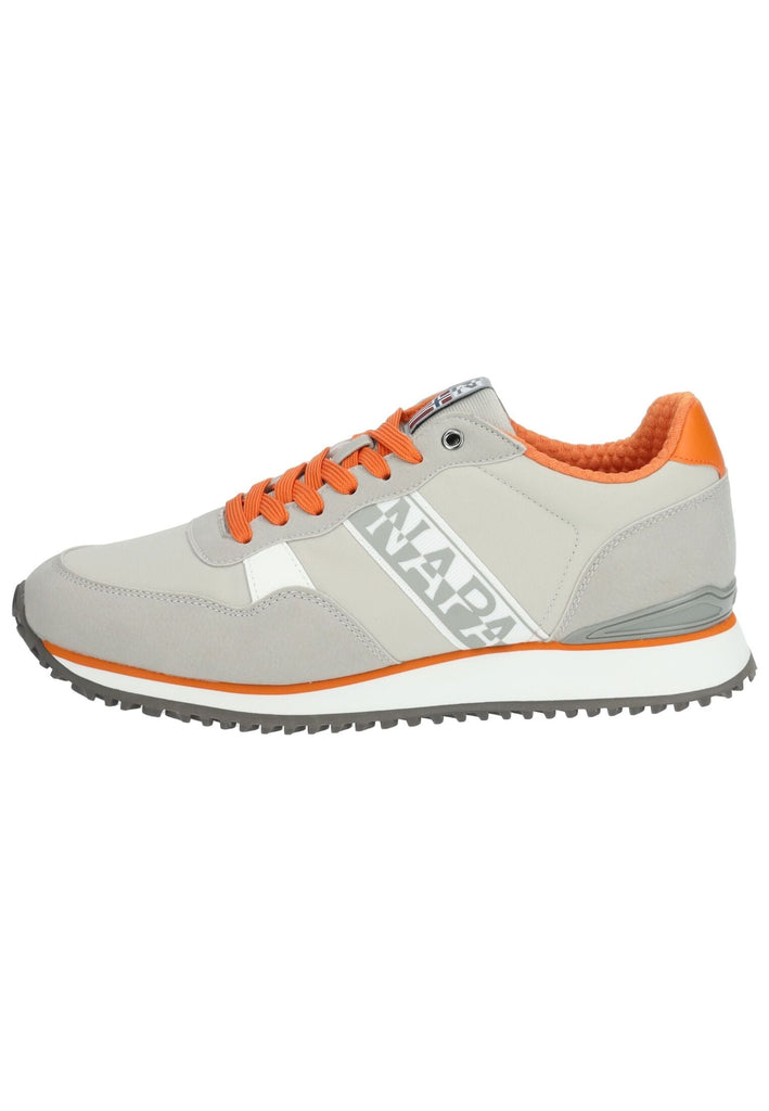 Napapijri Sneaker Lederimitat/Textil Grau/Orange