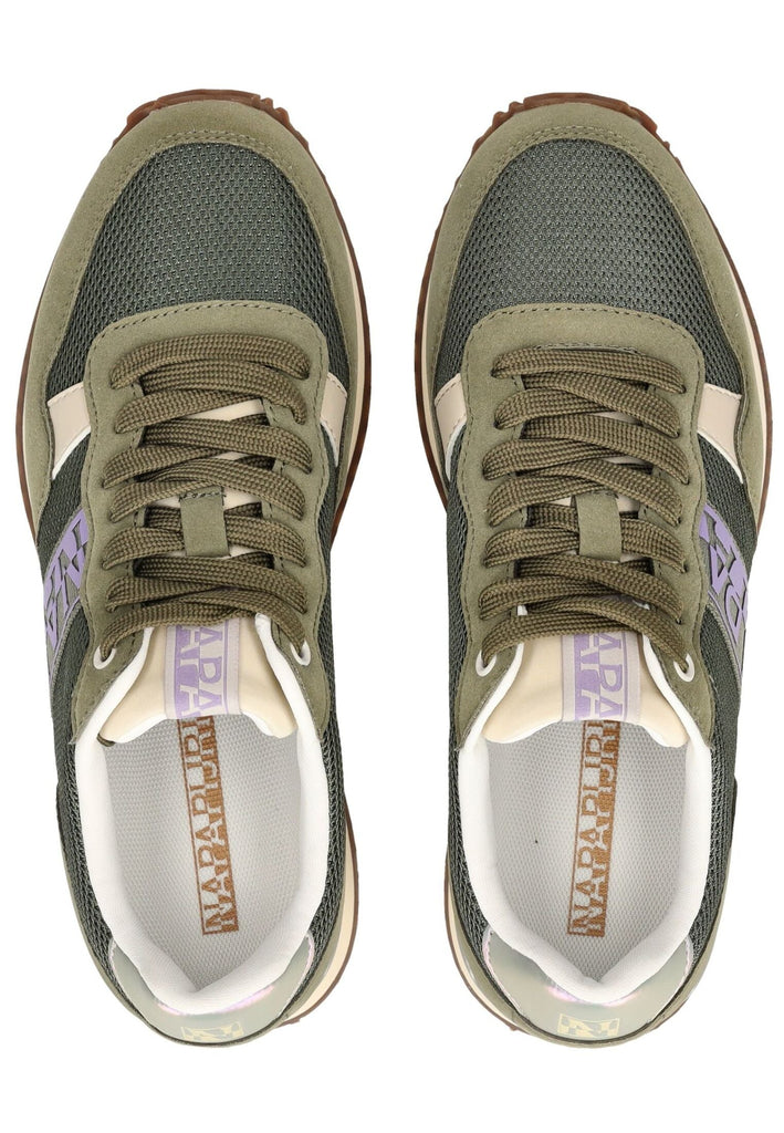 Napapijri Sneaker Lederimitat/Textil Grün/Kombi