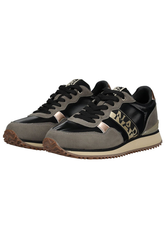Napapijri Sneaker Lederimitat/Textil Schwarz/Grau