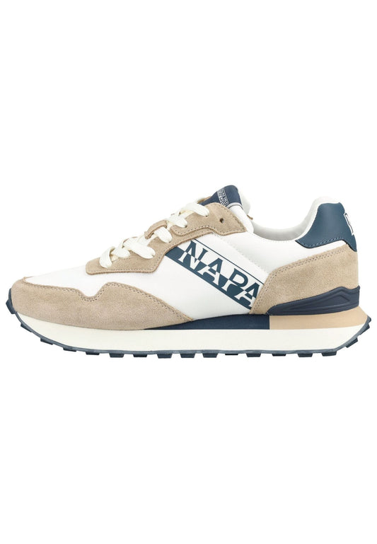 Napapijri Sneaker Lederimitat/Textil Weiß/Beige