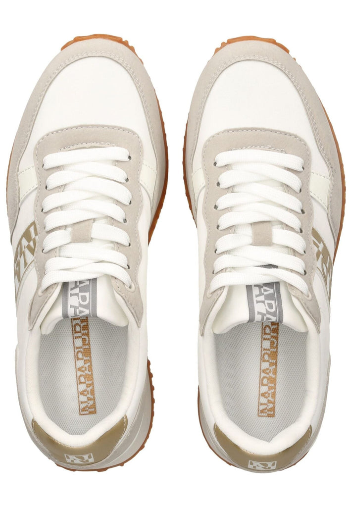 Napapijri Sneaker Lederimitat/Textil Weiß/Gold