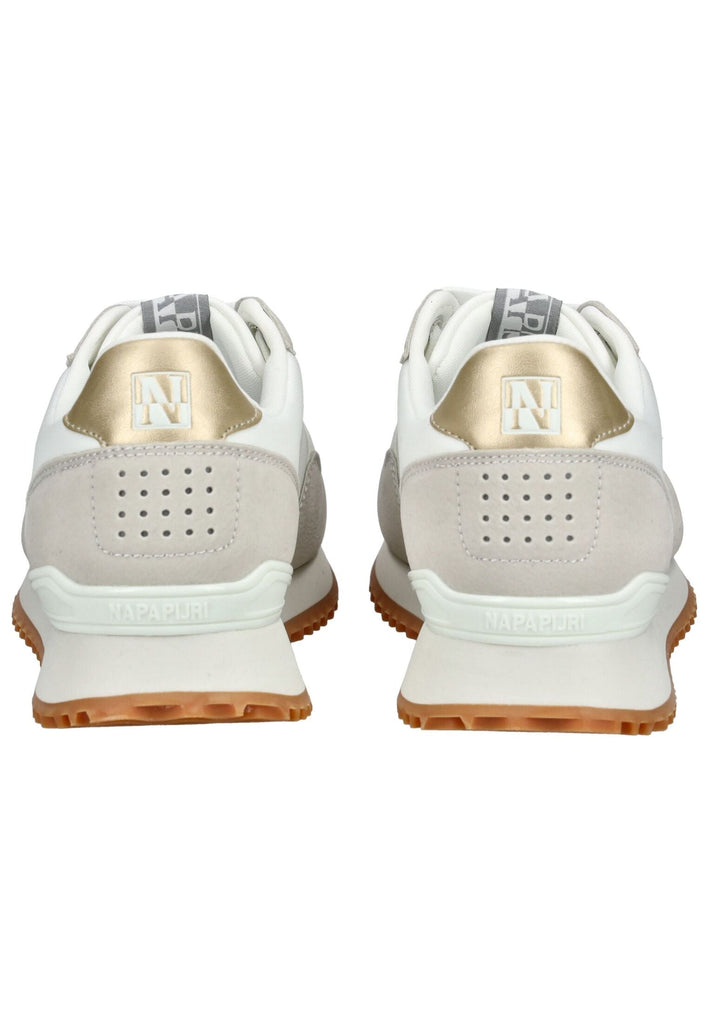 Napapijri Sneaker Lederimitat/Textil Weiß/Gold