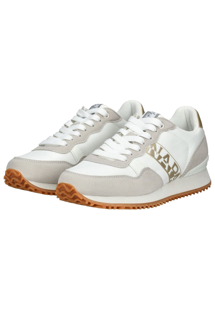 Napapijri Sneaker Lederimitat/Textil Weiß/Gold