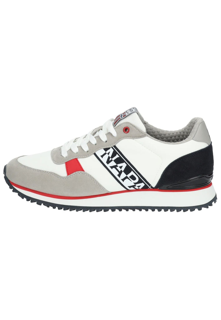 Napapijri Sneaker Lederimitat/Textil Weiß/Navy