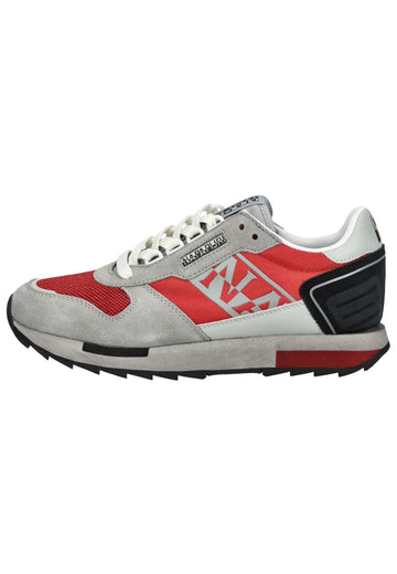 Sneaker Napapijri Sneaker Leder/Textil Grau/Rot
