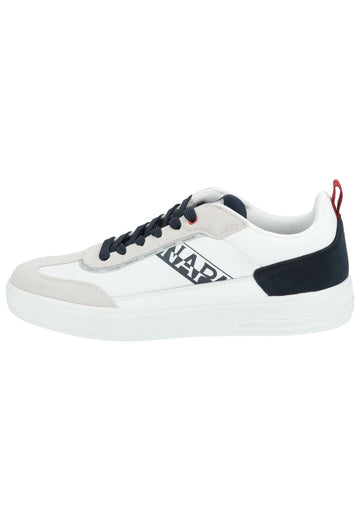 Sneaker Napapijri Sneaker Leder/Textil Weiß/Navy