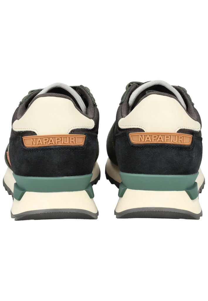 Napapijri Sneaker Veloursleder Grün/Schwarz