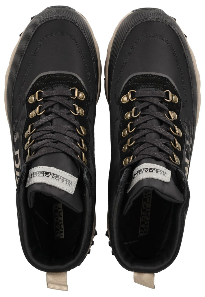 Napapijri Stiefelette Leder/Textil Schwarz