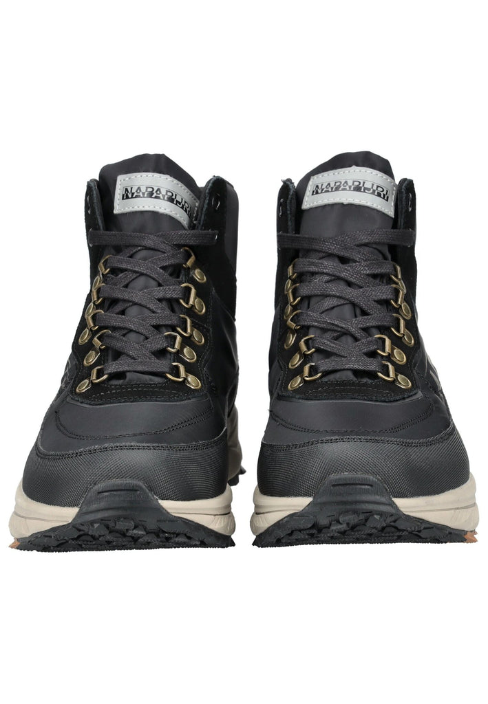 Napapijri Stiefelette Leder/Textil Schwarz