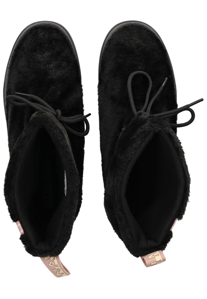 Napapijri Stiefelette Lederimitat Schwarz Warmfutter