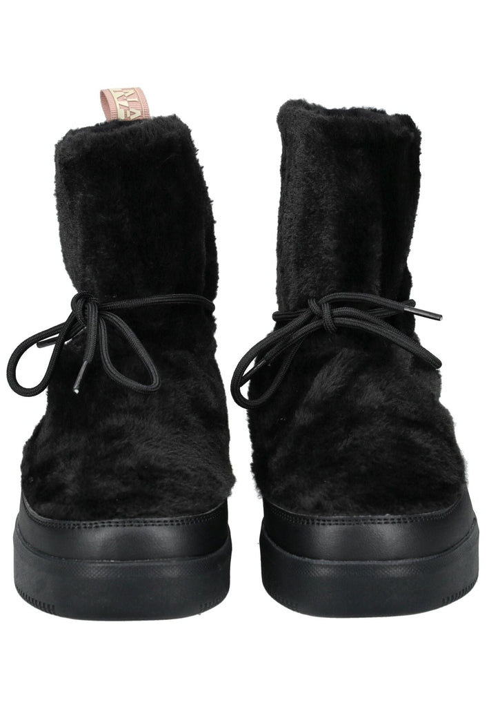 Napapijri Stiefelette Lederimitat Schwarz Warmfutter