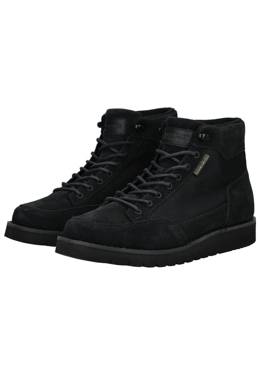 Napapijri Stiefelette Veloursleder/Synthetik Schwarz