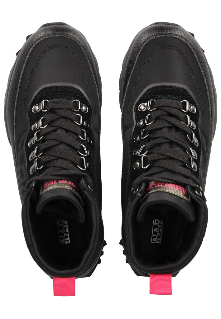 Napapijri Stiefelette Veloursleder/Textil Schwarz Warmfutter