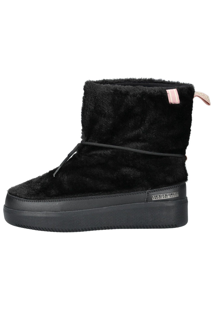 Stiefeletten Napapijri Stiefelette Lederimitat Schwarz Warmfutter