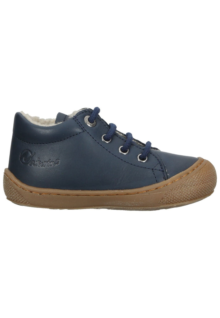 Naturino Halbschuhe Nappaleder Blau Warmfutter