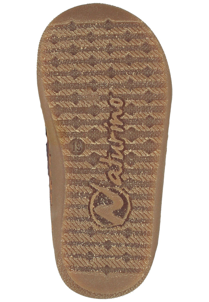 Naturino Sneaker Leder/Fell Cognac Warmfutter