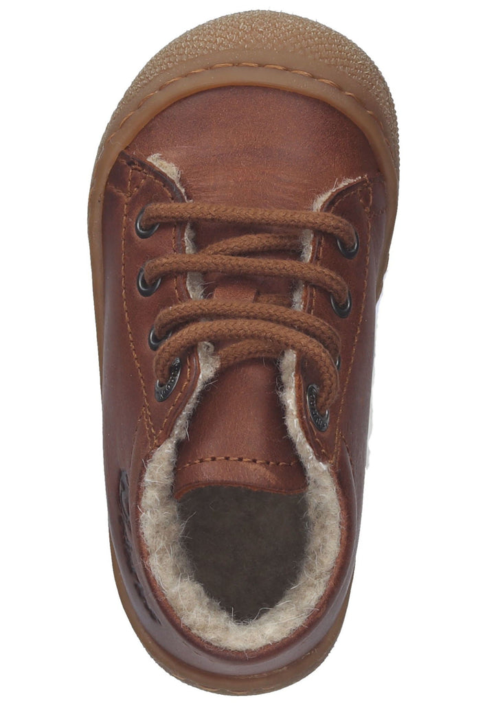 Naturino Sneaker Leder/Fell Cognac Warmfutter