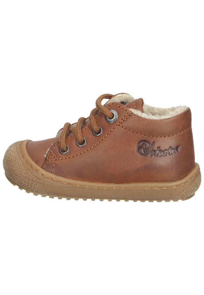 Naturino Sneaker Leder/Fell Cognac Warmfutter