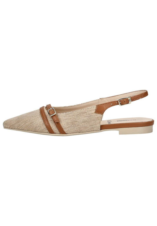 Nero Giardini Ballerinas Leder/Textil Hellbraun
