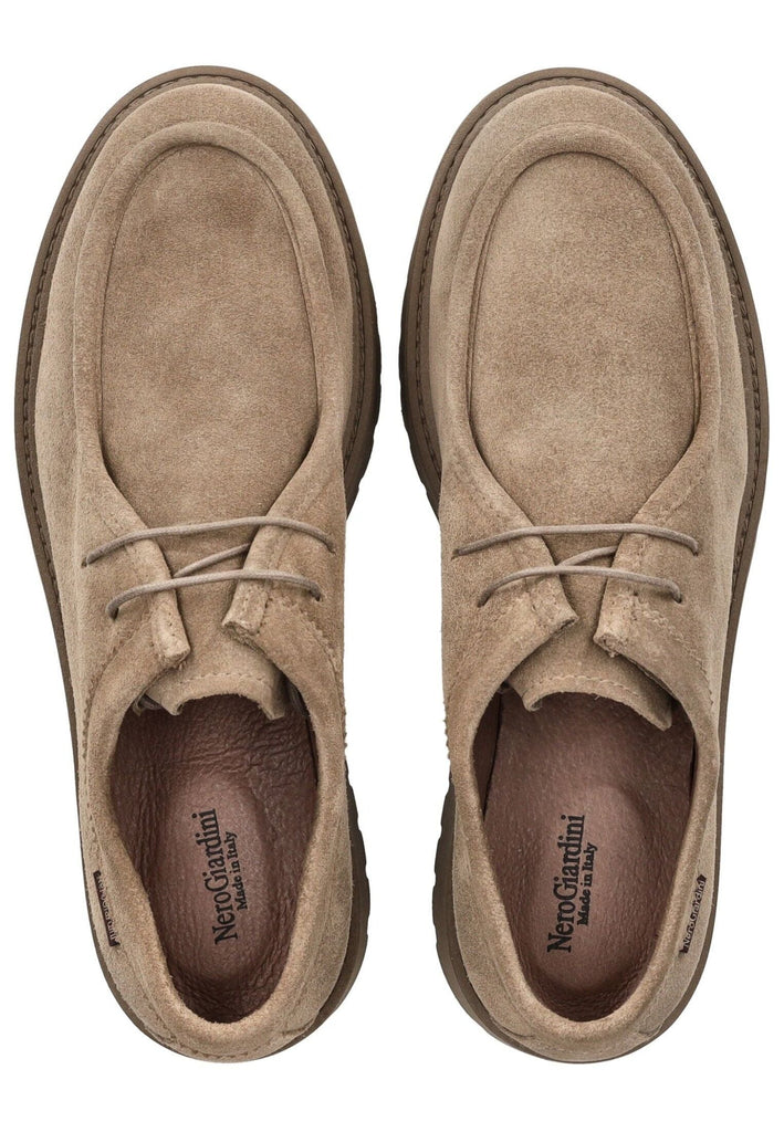 Nero Giardini Halbschuhe Veloursleder Grau/Braun