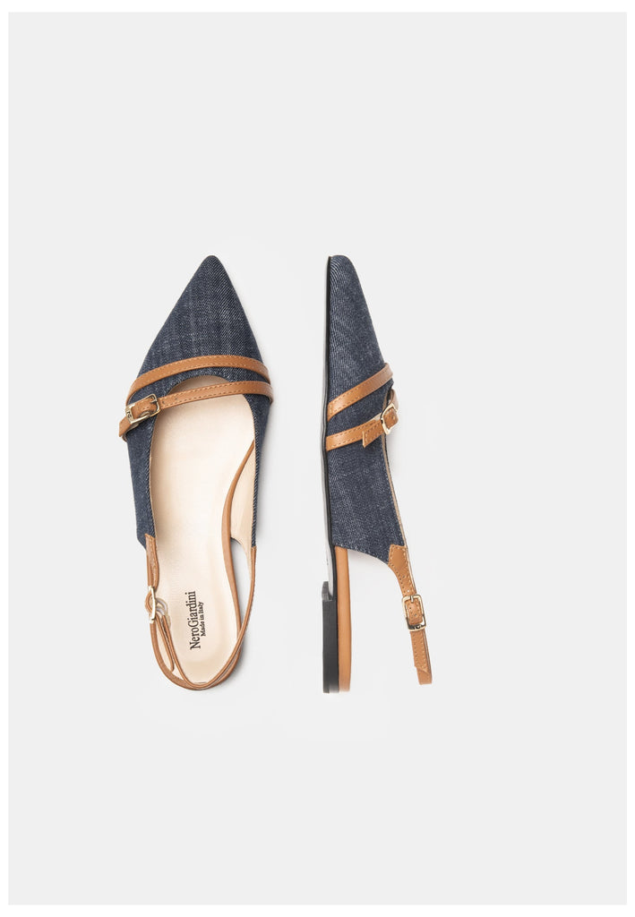 Nero Giardini Pumps Lederimitat/Textil Jeans