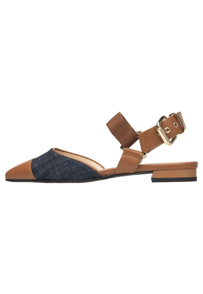 Pumps Nero Giardini Pumps Lederimitat/Textil Cognac