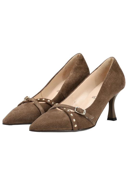 Nero Giardini Pumps Veloursleder Braun