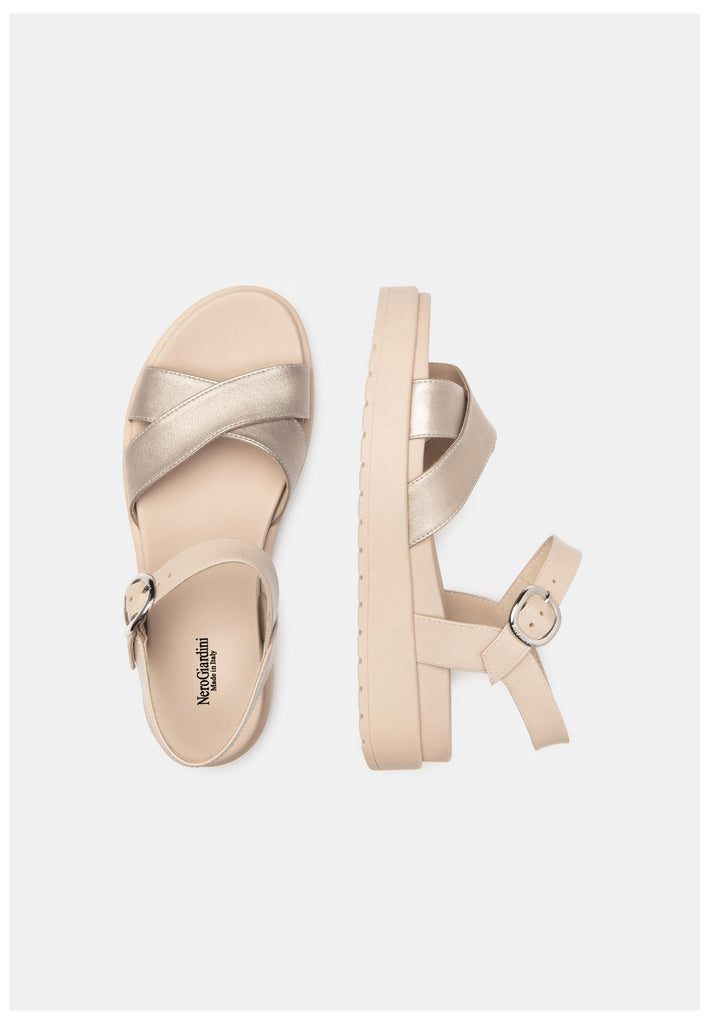 Nero Giardini Sandalen Leder Beige