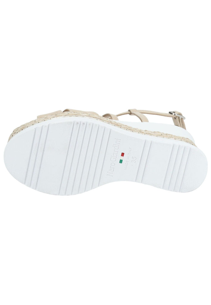 Nero Giardini Sandalen Leder Beige/Weiß