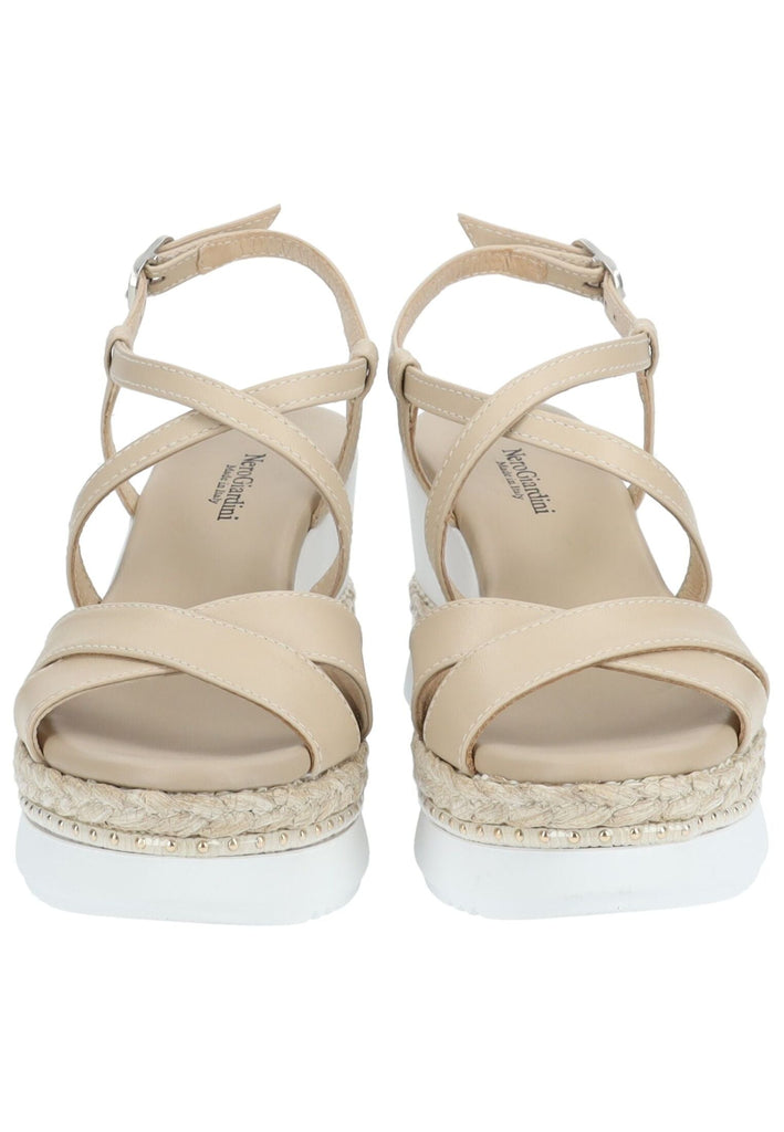 Nero Giardini Sandalen Leder Beige/Weiß