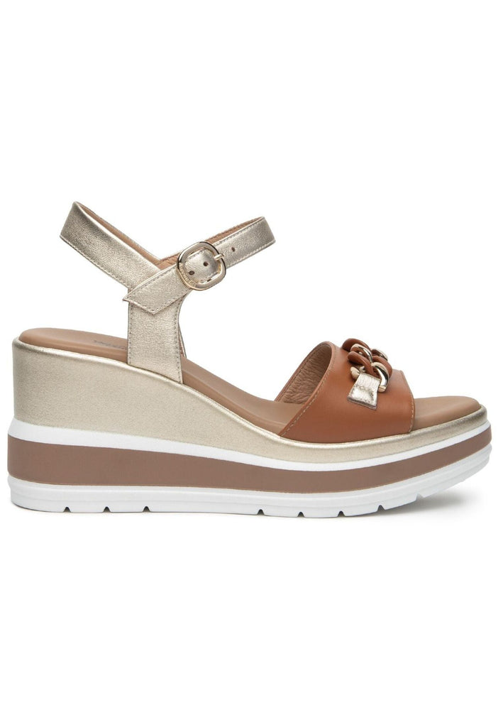 Nero Giardini Sandalen Leder Cognac
