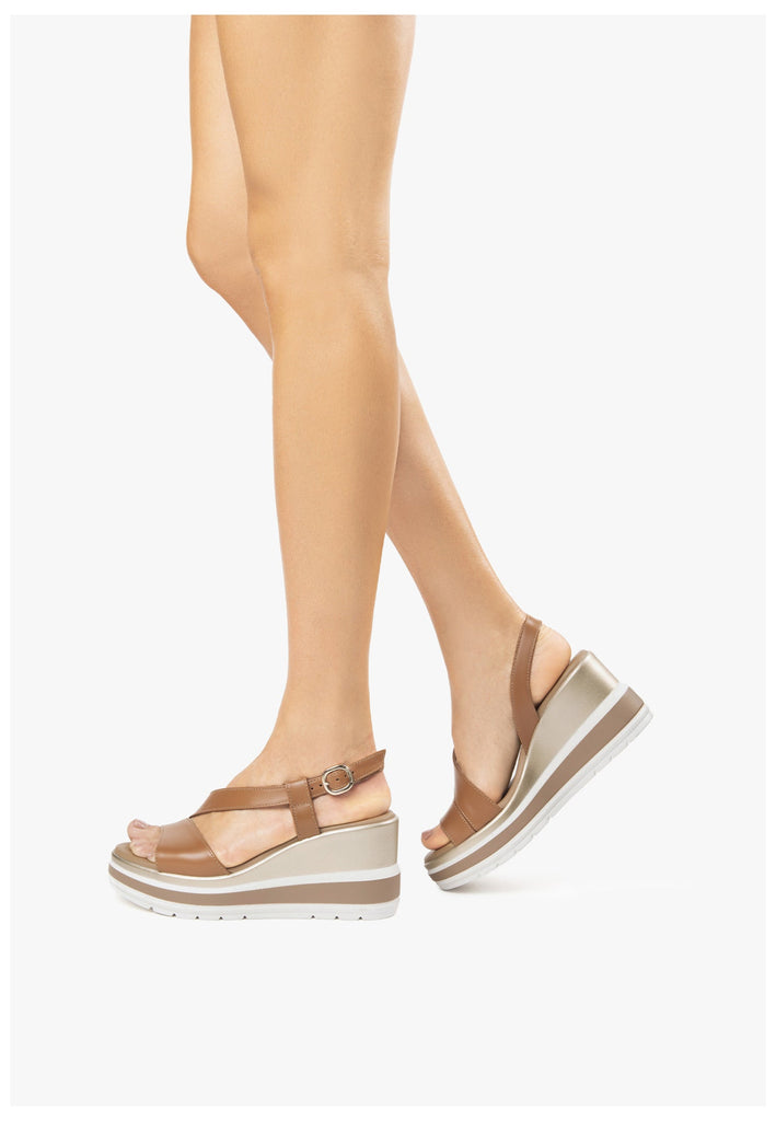 Nero Giardini Sandalen Leder Cognac