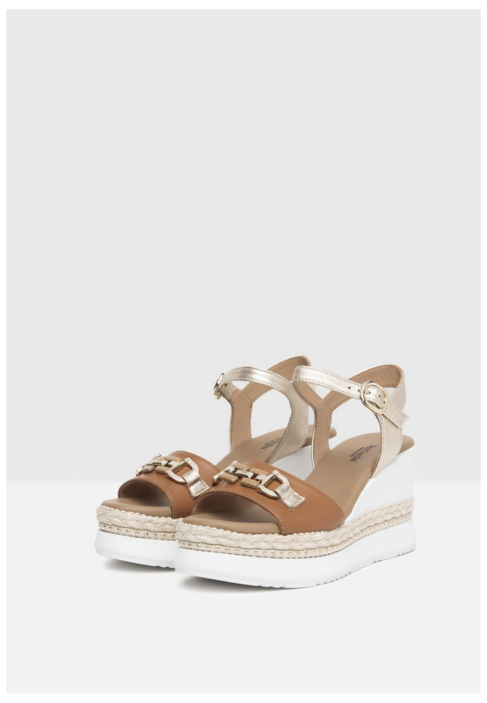 Nero Giardini Sandalen Leder Cognac