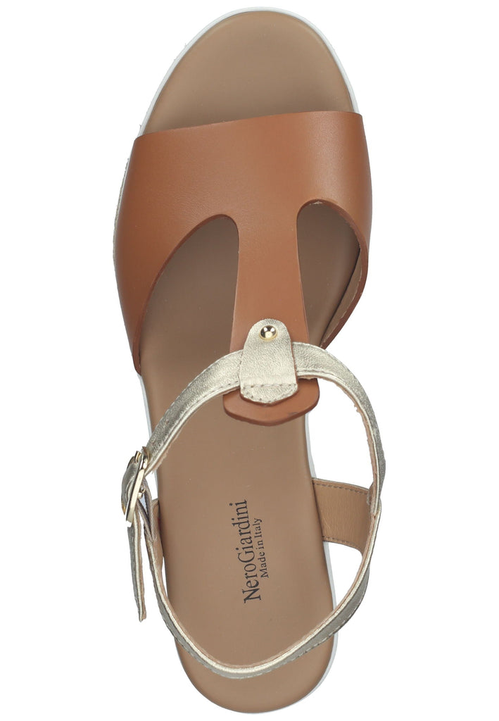 Nero Giardini Sandalen Leder Cognac