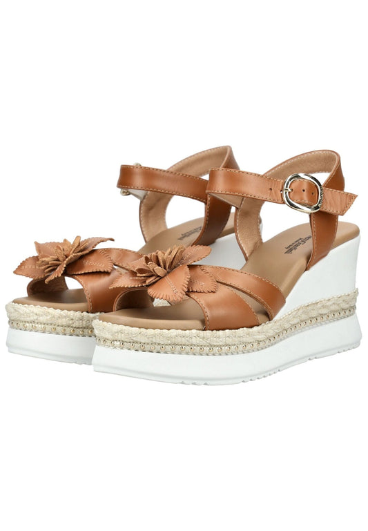 Nero Giardini Sandalen Leder Cognac