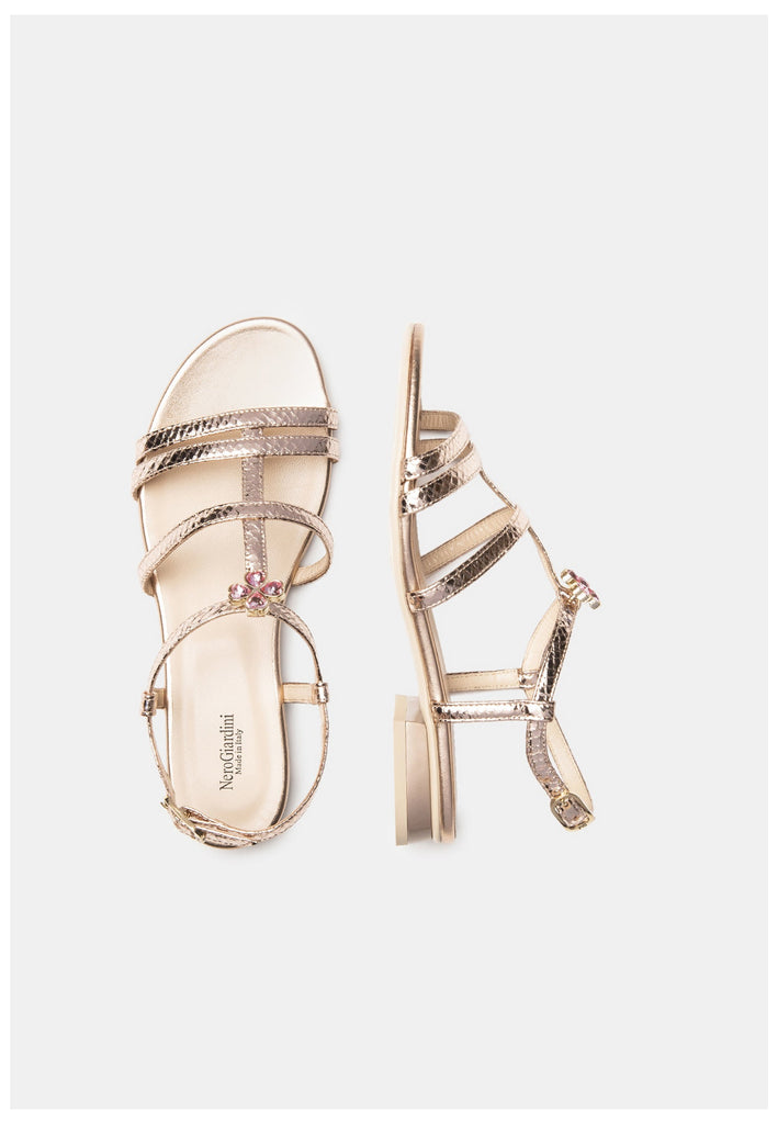 Nero Giardini Sandalen Leder Gold