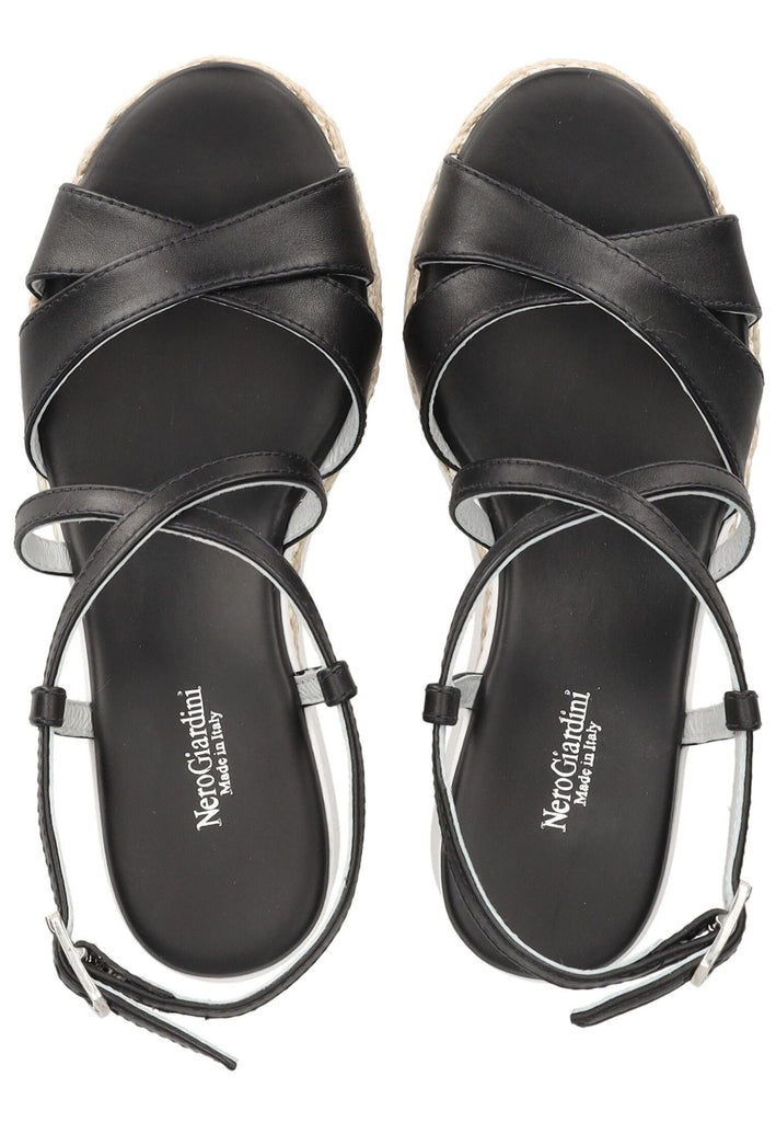 Nero Giardini Sandalen Leder Schwarz/Weiß
