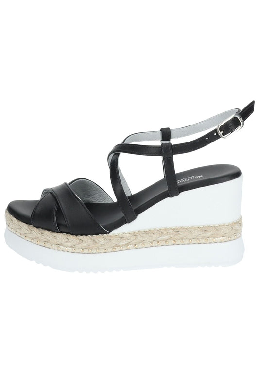 Nero Giardini Sandalen Leder Schwarz/Weiß