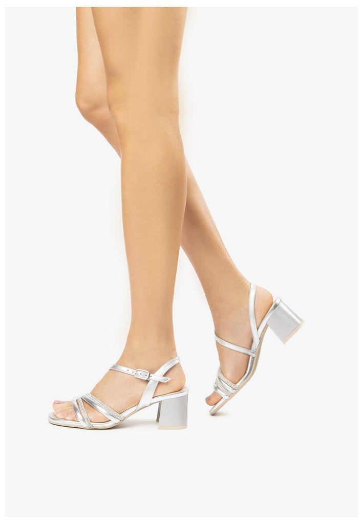 Nero Giardini Sandalen Leder Silber