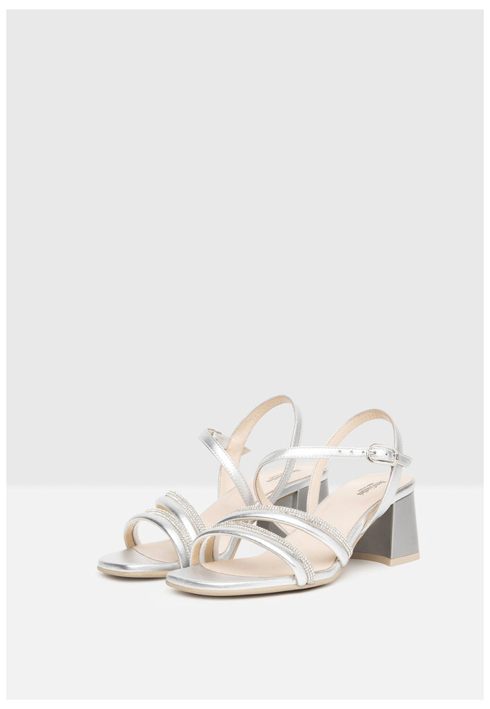 Nero Giardini Sandalen Leder Silber