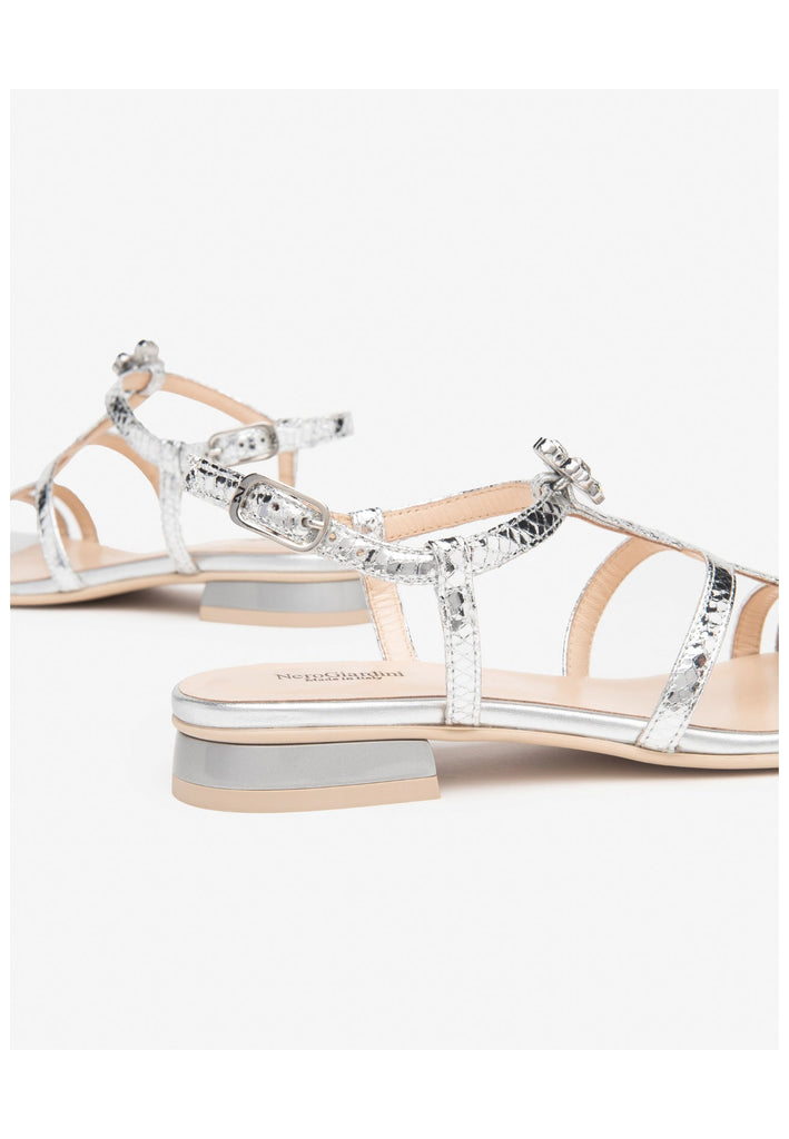 Nero Giardini Sandalen Leder Silber