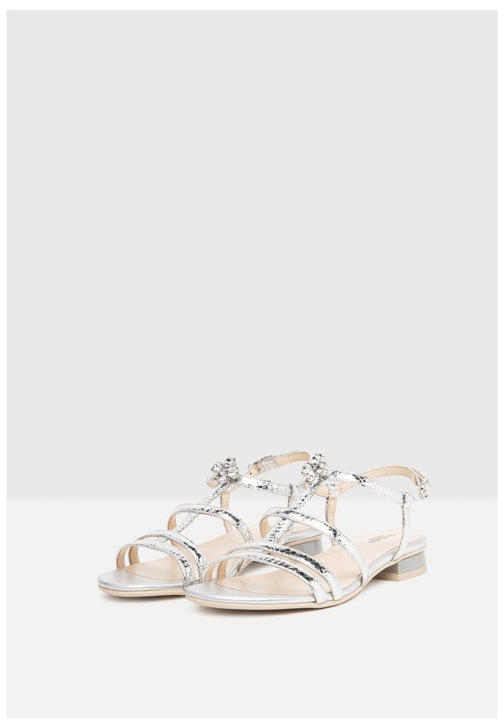 Nero Giardini Sandalen Leder Silber