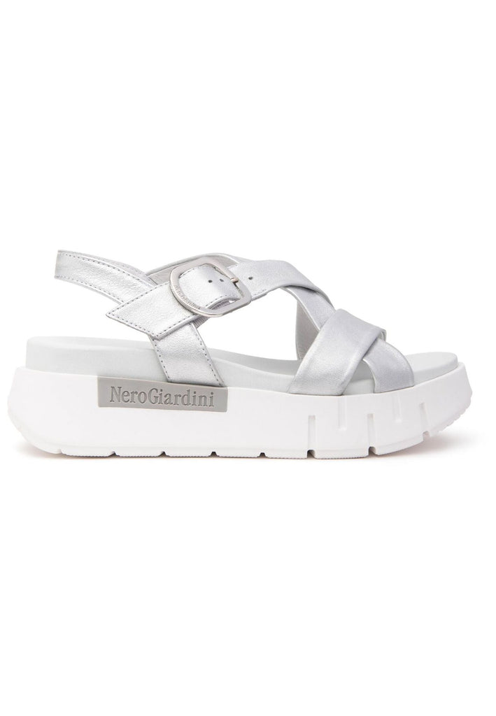 Nero Giardini Sandalen Leder Silber