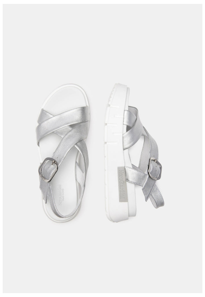 Nero Giardini Sandalen Leder Silber
