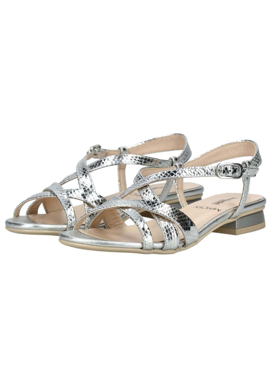 Nero Giardini Sandalen Leder Silber