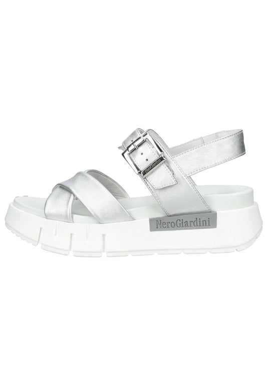 Nero Giardini Sandalen Leder Silber