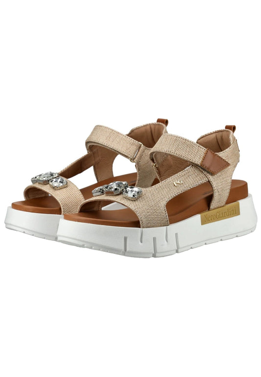 Nero Giardini Sandalen Leder/Textil Beige