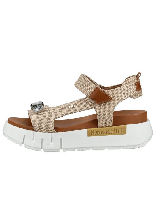 Nero Giardini Sandalen Leder/Textil Beige