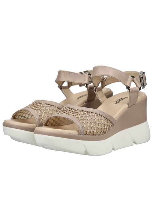 Nero Giardini Sandalen Leder/Textil Beige